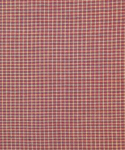 Red   Navy Tattersall Yarn Dyed Patriotic Cotton Fabric