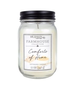 12oz Comforts of Home Scented Mason Jar Candle by Hudson 43