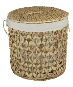 Northlight 16 Natural Woven Laundry Hamper Basket With Cotton Liner