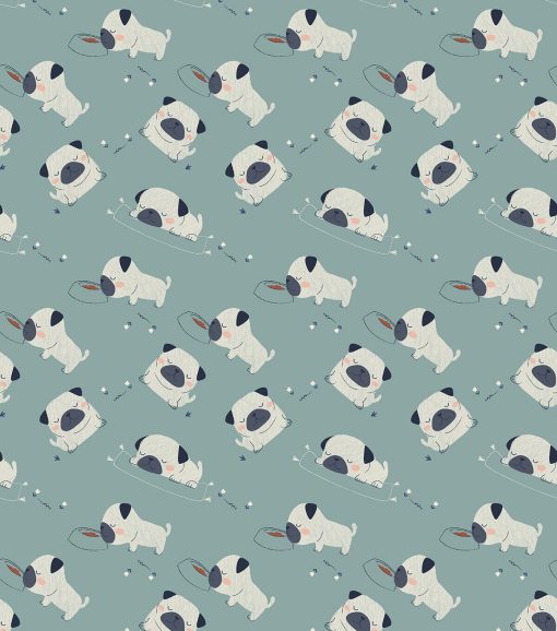 Pugs Super Snuggle Flannel Fabric - Image 2