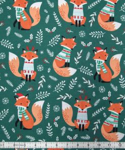 Super Snuggle Fox In Sweater Flannel Fabric