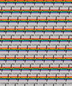 Pink Floyd Rainbow Arch Cotton Fabric