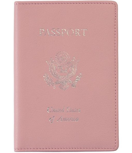 RFID Blocking Gold Lettered Passport Case - Image 5