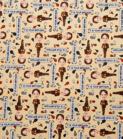 The Office Dwight Balloons Cotton Fabric - Image 2