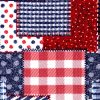 Americana Patch Super Snuggle Flannel Fabric