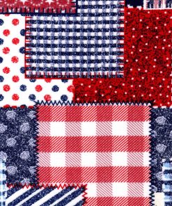 Americana Patch Super Snuggle Flannel Fabric