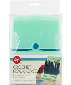Boye Hard Plastic Crochet Hook Case with Storage Compartment