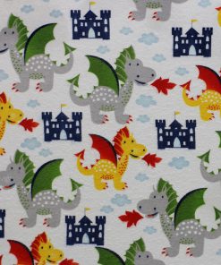 Dragons And Castles Super Snuggle Flannel Fabric