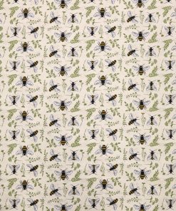 Bees And Plants Super Snuggle Flannel Fabric