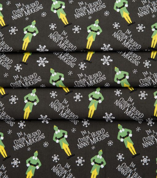 Elves   Snowflakes Christmas Cotton Fabric - Image 4