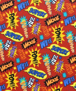 Comic Book Words Super Snuggle Flannel Fabric