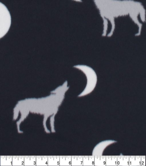 Wolves Blizzard Prints Fleece Fabric - Image 3