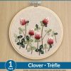 Leisure Arts 6 Clover Embroidery Kit