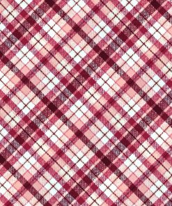 Dusty Pink Bias Plaid Super Snuggle Flannel Fabric