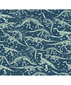 Dino Bones Super Snuggle Flannel Fabric