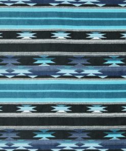 Blue Aztec Luxe Fleece Fabric
