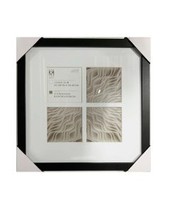4 x 4 Black 4 Photo Collage Frame by Place   Time