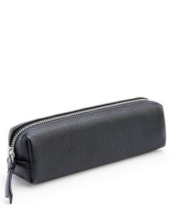 Pebbled Genuine Leather Organizational Roll Utility Case