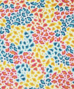 Multiple Cheetah Skin Anti Pill Fleece Fabric