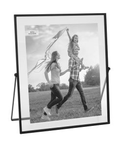 8 x 10 Black Floating Easel Tabletop Picture Frame