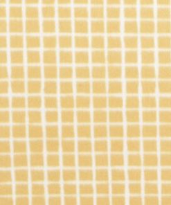 Yellow Grid Plaid Blizzard Fleece Fabric