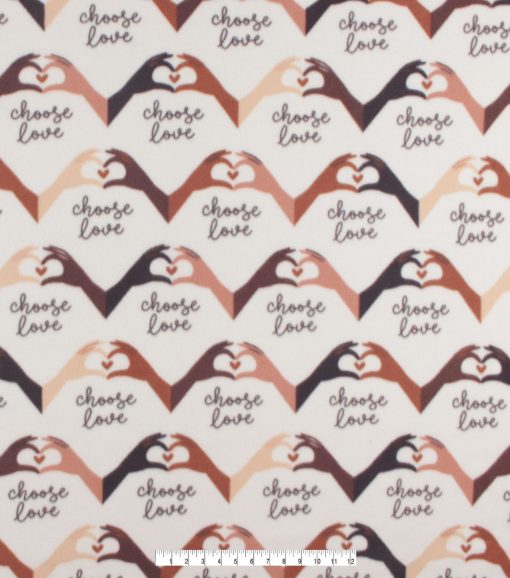 Choose Love Blizzard Fleece Fabric