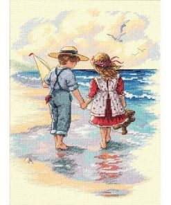 Dimensions 9 x 12 Holding Hands Counted Cross Stitch Kit