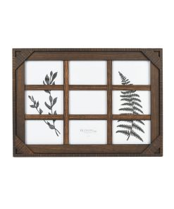 Walnut 9 Photo 4 x 6 Collage Frame by Hudson 43