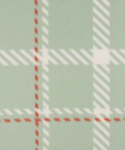 Teal Plaid Blizzard Fleece Fabric