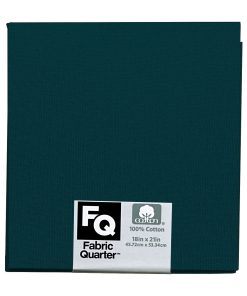 Teal 1 Piece Cotton Fabric Quarter