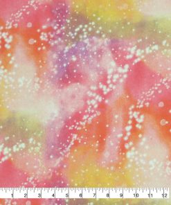 Fairy Dust on Tie Dye Super Snuggle Flannel Fabric