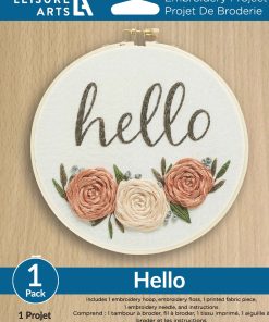 Leisure Arts 6 Hello Embroidery Kit