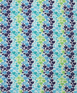 Watercolor Hearts Blue Purple Super Snuggle Flannel Fabric