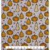 Pumpkins   Gourds Sketch Harvest Cotton Fabric