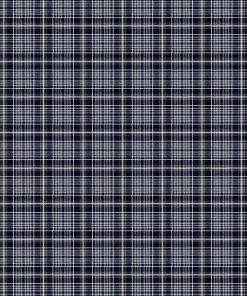 Navy   Grey Plaid Super Snuggle Flannel Fabric