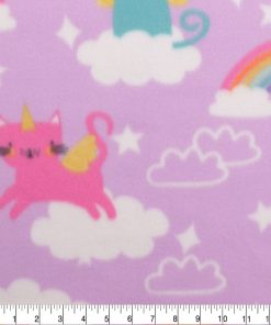 Blizzard Fleece Fabric Caticorns