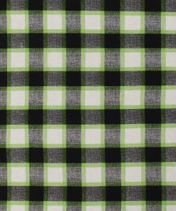 Green Black Textured Check Super Snuggle Flannel Fabric