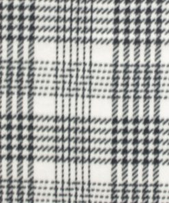 Black White Plaid Blizzard Fleece Fabric