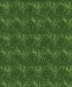 Fabric Traditions Paint Swirls on Green Christmas Cotton Fabric