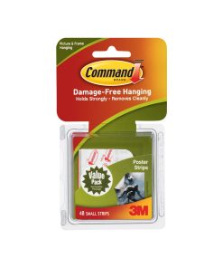 Command 48pk Small Adhesive Poster Strips - 1