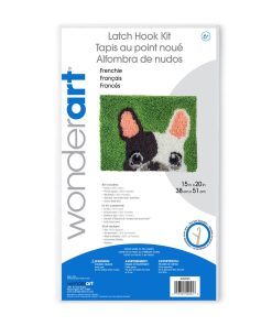 Wonderart Frenchie Latch Hook Kit 15 x 20