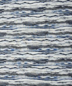 Stacked Linear Layers Blue 108 Wide Premium Cotton Fabric