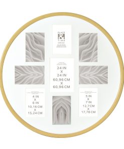 24 Natural 9 Photo Round Collage Frame by Place   Time