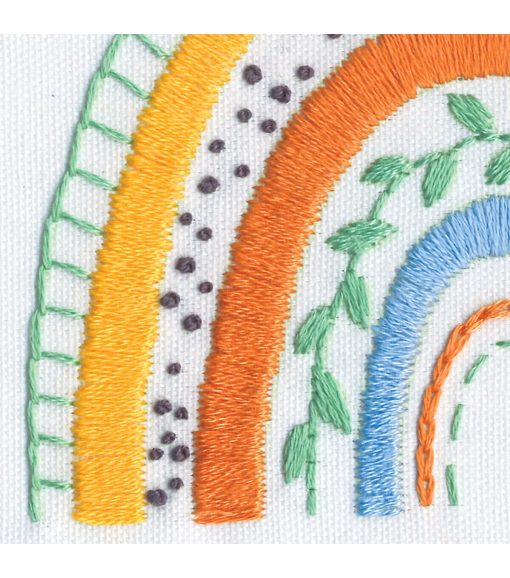 Dimensions Rainbow Embroidery Kit 6  Hoop - Image 6