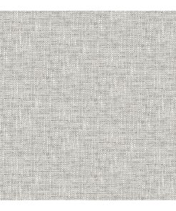 Wallpops NuWallpaper Peel   Stick Wallpaper Gray Poplin Texture