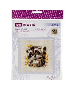 RIOLIS 5 Little Raccoon Counted Cross Stitch Kit