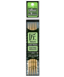 Takumi Bamboo Double Point Knitting Needles 5 5 Pkg Size 7/4.5mm
