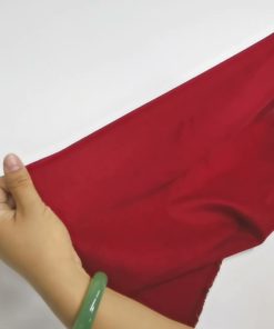 Red Heathered Luxe Flannel Fabric