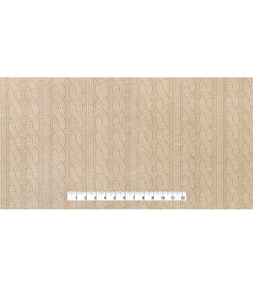 Knit Cream 108 Wide Flannel Fabric - Image 4