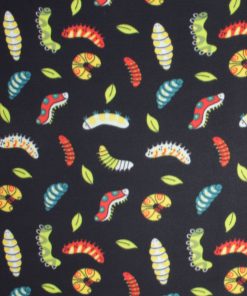 Caterpillars Blizzard Prints Fleece Fabric